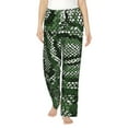 thumbnail image 2 of Kdxio Women's Comfy Stretch Green SnakeskinPrint Drawstring Pajama Pants-X-Large, 2 of 9