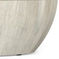 thumbnail image 4 of Simpli Home Elmbrook 34 inch Wide Solid Mango Modern Industrial Drum Coffee Table in White Wash, Assembled, 4 of 8
