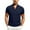 Navy, variant on Afdoent Mens Casual Polo Shirts Male Summer Sports Casual Style Short Sleeve Color Block Shirts For Men