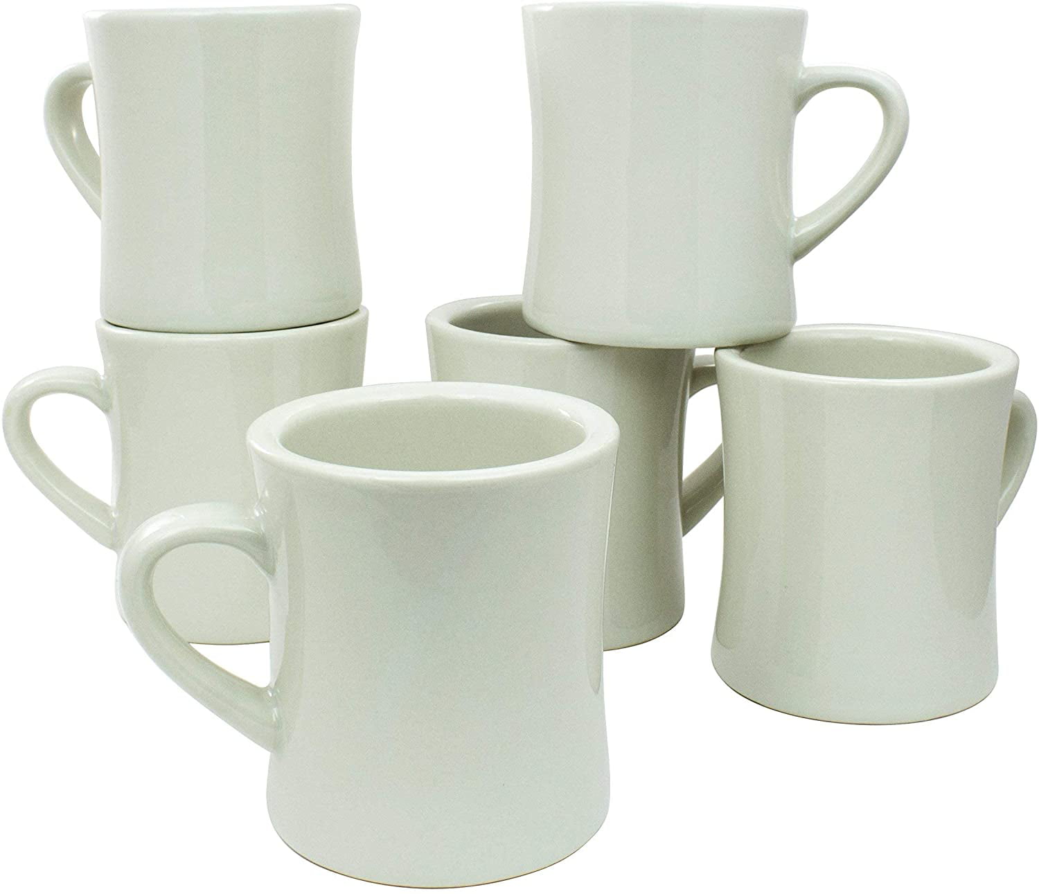 COLETTI Off White Coffee Mugs Set Of 4 – Diner Coffee Mug 11 oz – Mug Set,  Stoneware Coffee Mugs, Co…See more COLETTI Off White Coffee Mugs Set Of 4 –