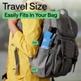 thumbnail image 4 of GORILLA GRIP Wind and Tear Resistant Compact Rain Umbrella, 11.5 inch Compact Size, Sky Blue, 4 of 8