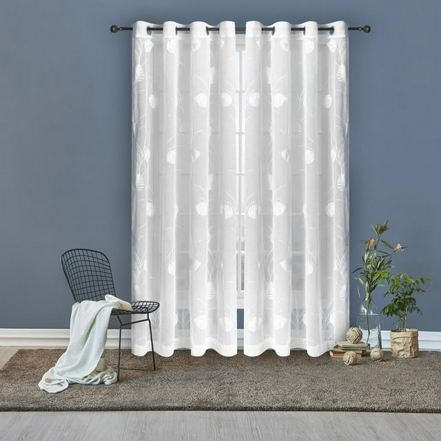 Safdie & Co. Rideau Dolly Embroidered 54X84L Palm Blanc