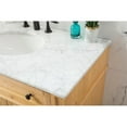 thumbnail image 4 of Elegant Decor Park Avenue 40" Aluminum MDF Single Bathroom Vanity - Natural Wood, 4 of 8