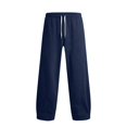 thumbnail image 4 of Frnrwgo Men's Heavyweight Sweatpants Loose Fit Drape Drawstring Elastic Waist Multi-Pocket Winter Streetwear Loungewear Pants, 4 of 9