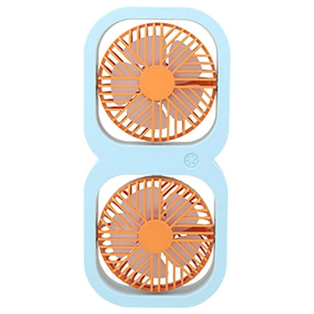 

Midsumdr Travel Fan Mini Fan Portable New Creative Dual-head USB Rechargeable Portable Desktop Fan Personal Fan Cute Hand Held Fan Outdoor Air Conditioner