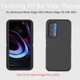 thumbnail image 5 of Para Motorola Moto Edge 2021 Funda Moto Edge 5G UW Funda resistente Defender Funda a prueba de polvo Protección a prueba de golpes 3 en 1 Funda de teléfono resistente para Moto Edge 5G UW/Moto Edge 20, 5 of 5