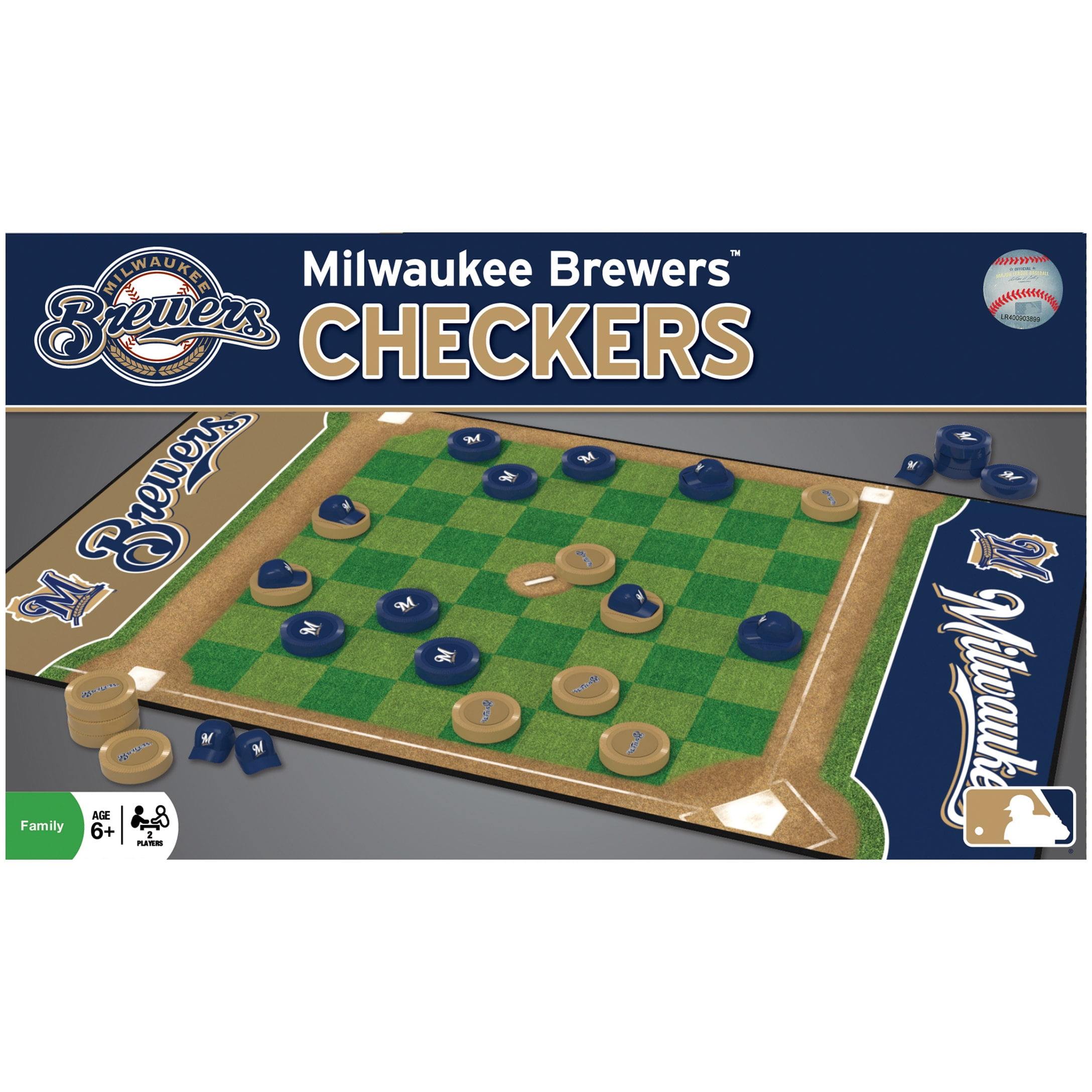 MasterPieces MLB Milwaukee Brewers Checkers Game