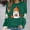 Army Green, variant on Womens Halloween Sweatshirts Casual Long Sleeve Cute Halloween Ghost Printed Winter Sweaters Loose Crewneck Pullover Blouses Ladies Halloween Costumes