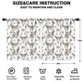thumbnail image 2 of Blackout Kids Curtains,White Buffalo Skull Flower Geometric Pattern Childrens Insulated Curtains Set Of 2,Bedroom Essentials,Toddler Room Decor 52"x63", 2 of 5