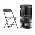 thumbnail image 1 of 10 Pk. HERCULES Series 650 lb. Capacity Premium Black Plastic Folding Chair, 1 of 8