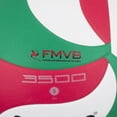 thumbnail image 4 of Balón de Voleibol Molten V5M3500 No.5 PU Laminado Tricolor Verde/Blanco/Rojo, 4 of 5