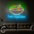thumbnail image 3 of C-CRAFT Fresh Vegetables Neon Sign LED Light 38 inch for Vegetable Salad Bar Wall Art Decor, 3 of 5