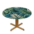 thumbnail image 3 of PIKWEEK Table Cover Tropical Palm Leaves Hawaii Jungle Decorative Summer White, 3 of 8