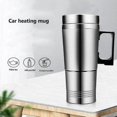 thumbnail image 3 of Tasse Chauffante en Acier Inoxydable pour Voiture Contenant Isotherme Bouilloire de Voyage Café Thé Lait Pot Chauffant Mug Moteur, 3 of 5