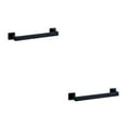 thumbnail image 1 of stanreset 1/2/3/5 Bathroom Hardware Set Stainless Steel Towel Bar Ring Paper Holder Multifunction Robe Hook Modern Style Rack Kit Black bar 2PCS, 1 of 6