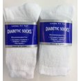 thumbnail image 2 of Creswell 6 Pairs Of Mens White Diabetic Crew Socks 13-15 King Size, 2 of 2