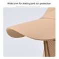 thumbnail image 5 of UPF Sun Hat 3-Way Adjustable with Detachable Shawl for Men & Women, Outdoor Hiking/Fishing/Camping (Foldable, Khaki), 5 of 8