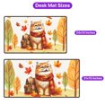 thumbnail image 5 of Welcome Fall Persian Enjoys School Time Autumn Fall Leaves Desk Mat Full Keyboard Mouse Pad Cat Lover Kitten Owner Gifts Large Mousepad - 02013, 5 of 5