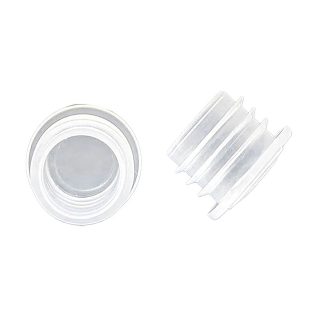 QJUHUNG Salt and Pepper Shaker Stoppers Plastic Salt Shaker Plug Replacement Plug Bottle Caps Reusable Clear Round End Cap for Bottles Pipes