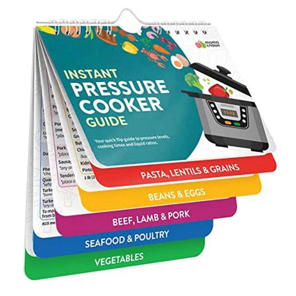 Uanit Cooking Schedule Refrigerator Magnet Pressure Cooker Air Fryer Magnetic Sticker Wall Calendar Soft Cookbook Cheat Sheet Magnets Booklet Cookbooks Accessories Oven Pot Temp Kitchen Conversion