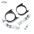 Uxcell 4Pack 3" Rubber Cushion Strut Clamp Rigid Steel Pipe Clamp for ...