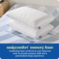 thumbnail image 3 of Sealy Dreamlife Memory Foam Pillow, Standard - Dual Pack, Adult, 3 of 10