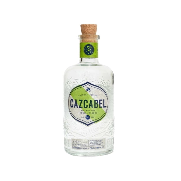 CAZCABEL Licor de Coco con Tequila | Aroma a coco tostado y vainilla | Licor de sabor dulce y suave ideal para cóctel de bienvenida | Tequila añadido | Regalo | 700 ml