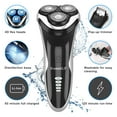 thumbnail image 6 of Electric Razor for Men, SweetLF [New] IPX7 Waterproof Electric Shaver for Men (Plus 3 Blades) with Pop-up Beard Trimmer, Gift for Father's Day, Black, 6 of 8