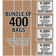 thumbnail image 3 of Aluf Plastics 55 Gallon Trash Can Liners (400 Count) - 38" x 58" - Thick 1.5 MIL Equivalent Black Trash Bags for Bathroom, Kitchen, Office, Industrial, Commercial, Recycling and More, 3 of 9