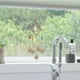 thumbnail image 4 of Carillón de viento colgante de cristal con cadena para patio, dormitorio, coche pelota, 4 of 8