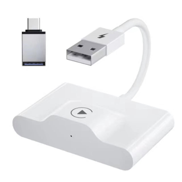 Wired to Carplay Adapter USB Interface Plug and Play Convenient ABS Carplay Dongle Box for Car Entertainment System
