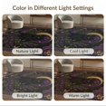 thumbnail image 7 of ODIKA 8'x10' Washable Area Rug Black Purple Mystical Cat and Floral Motif Design Celestial with Lavender for Living Room, Under Sectional, Family , Durable, Non-Slip, 7 of 7