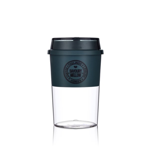 Billuyoard Botella de agua de 300ml a prueba de fugas para el hogar y la oficina, taza de café para adultos, taza de bebida de boca ancha portátil, color Mostrada Azul oscuro Billuyoard HA059524-01B