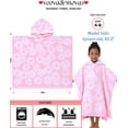 thumbnail image 2 of Toalla de baño con capucha Poncho VOOVA & MOVAS para niños de 4 a 8 años, 2 of 5