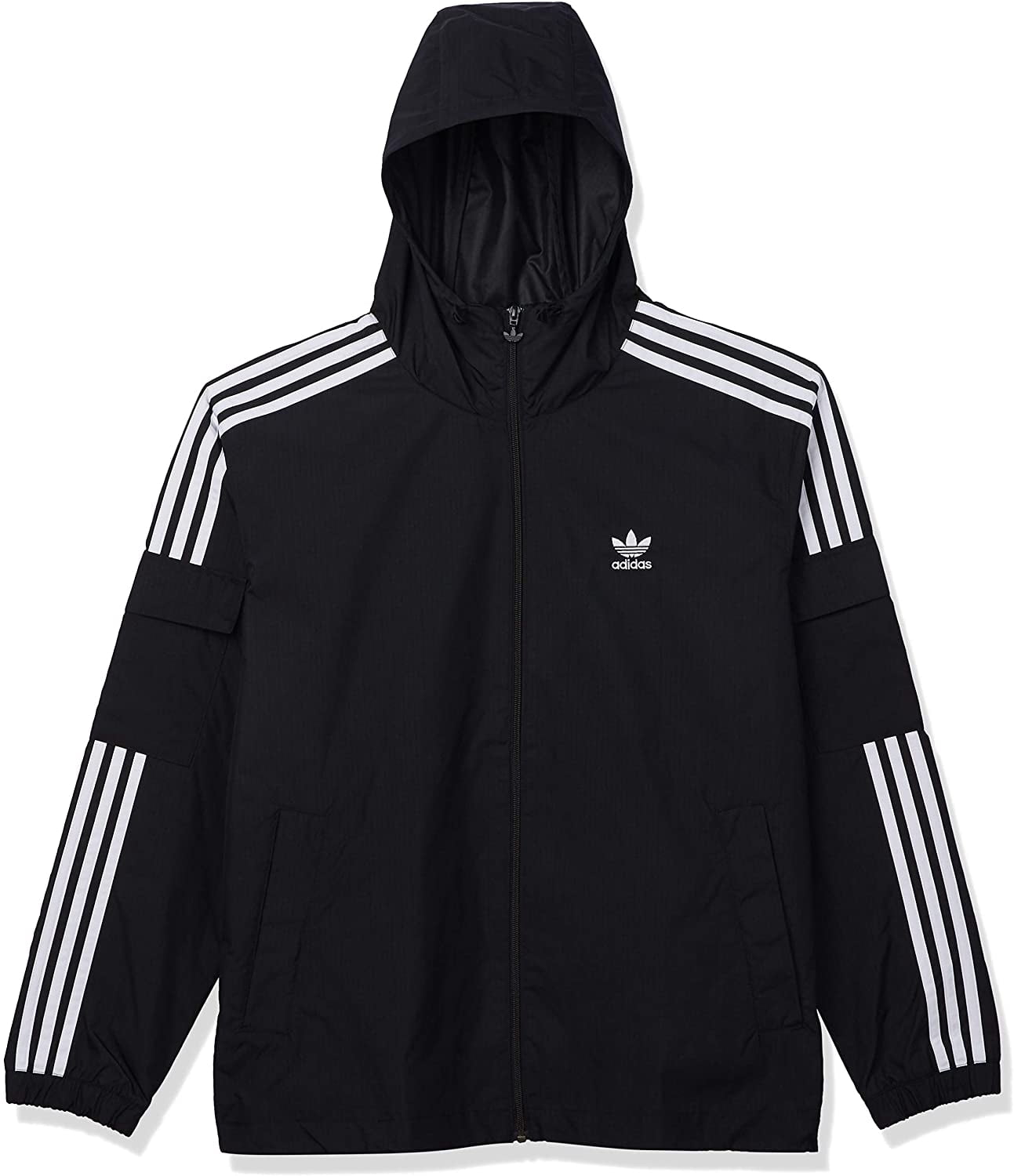 Adidas Originals Men's 3-Stripes Windbreaker Full-Zip Jacket GN3475 SIZE L  Retail $100 NEW with tag - Walmart.com