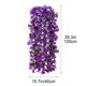 thumbnail image 3 of Guirnalda de pared colgante de flores violetas artificiales para bodas, decoración del hogar y eventos, ramos reutilizables de seda de orquídeas y glicinas, 3 of 7