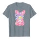 thumbnail image 4 of Tops de Manga Corta de Verano para las Mujeres Imprimir Blusa de Cuello Redondo, Moda Ligera de Poliéster Spandex, 4 of 7