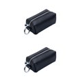 thumbnail image 1 of Sonducket Cartera de cuero para mujer, tarjeta de crédito, puerta, llaves, almacenamiento, viaje, escuela, llavero, monedero, organizador, Negro 2Conjunto, 1 of 6