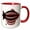 Red/White, variant on 3drose, Red and Black Steampunk Blimp, 15oz Mug