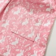thumbnail image 6 of Hiijoy Little Girls Easter Short Sleeve Dress Rabbit Prints Cotton Summer Casual Dress, 6 of 8