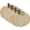 Gold, variant on Violet Linen Thanksgiving Harvest Fall Pumpkin Pattern, Polyester Applique Embroidered Burlap, Gold, 12 Inch x 18 Inch, Oval, Set of 4, Decorative Place Mats