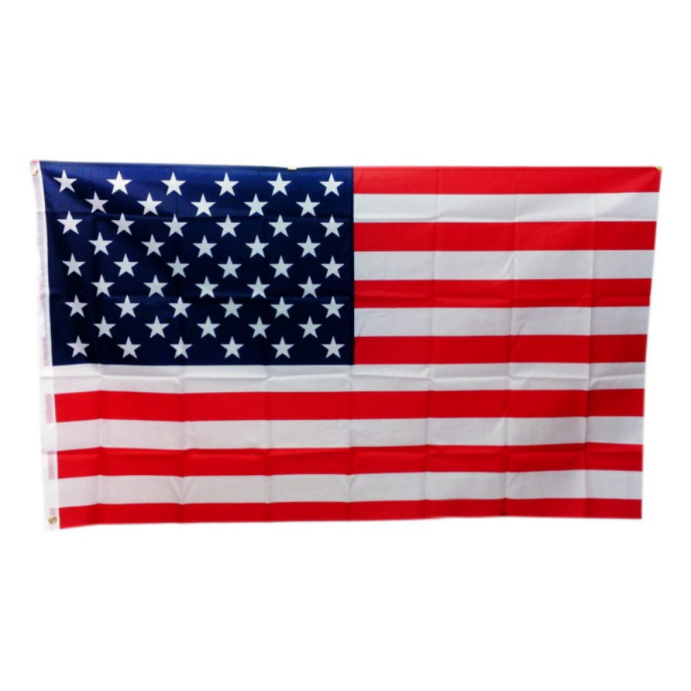 5' Wooden Flag Pole Kit W/ Nylon White Bracket & 3x5 Alamo 1824 Polyester Flag 