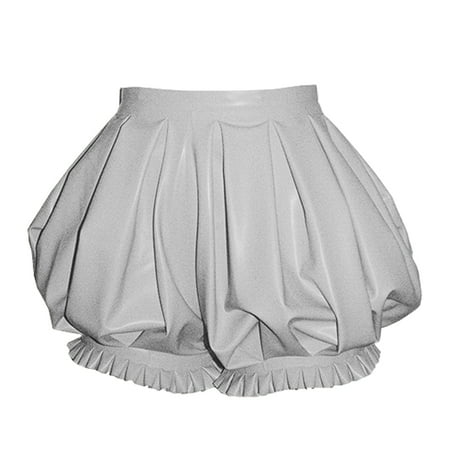 Womens High Waist Short Pants Party Shorts Shiny PVC Leather Lolita Bloomers Lingerie Costumes Accessory