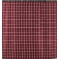 thumbnail image 1 of Textured Fabric Shower Curtain 72" X 72", Burgundy Checkered Printed Bathroom Curtain, Machine Washable, 1 of 5