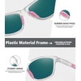 thumbnail image 4 of Gafas de Sol, Lentes TAC Polarizadas, Protección UV400, Marco Plástico, Almohadillas Nasales, Para Conducción, Running, Ciclismo, Pesca, Hombres y Mujeres, 4 of 4