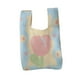 thumbnail image 5 of Bolso de mano Yinane tipo cubo de crochet Mini bolso con nudo Azul claro, 5 of 8