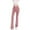 Pink, variant on Lenpel Yoga Pants for Women Comfy Crossover High Waisted Athletic Mini Flare Leggings Lounge Workout Trousers