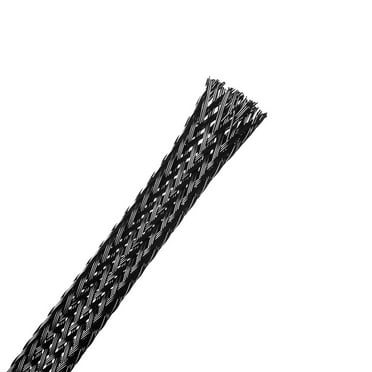 PET Expandable Cord Protector, 6.5Ft-12mm Wire Loom Cable Sleeve and Organizer for OD 12-14mm Line Black