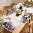 thumbnail image 5 of Colorful Tulip Floral Placemats Set of 4, Spring Retro Flowerpot Watercolor Style Farm Non-Slip Place Mats Washable Table Mats for Kitchen Dining Table Decorations Indoor/Outdoor, 5 of 9