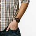 thumbnail image 3 of Fossil Machine Mid-Size Chronograph 42mm Round Brown Leather Men's Casual Watch, 3 of 4